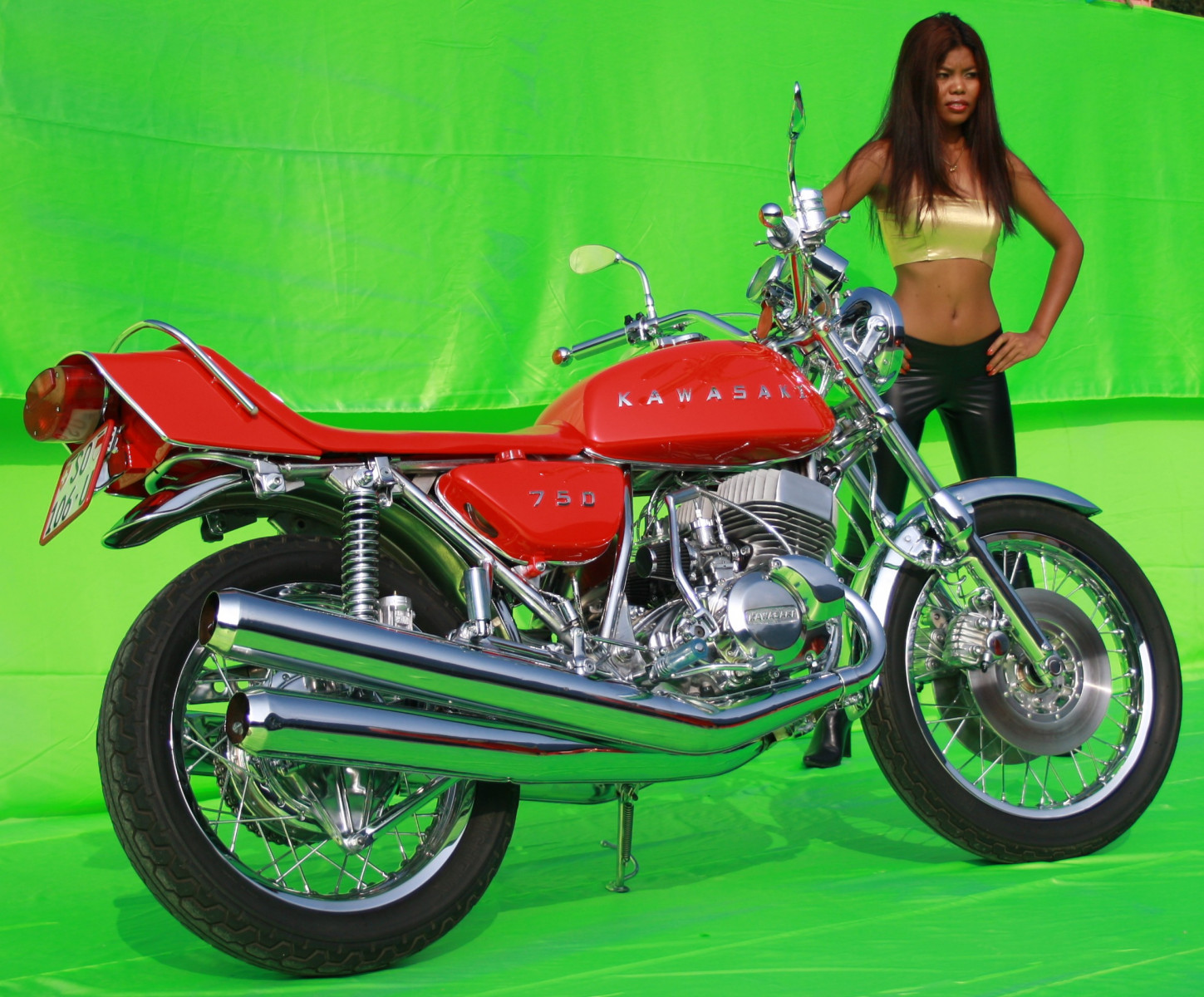 RED SILVER KAWASAKI 750 H2 1973 | Anliker